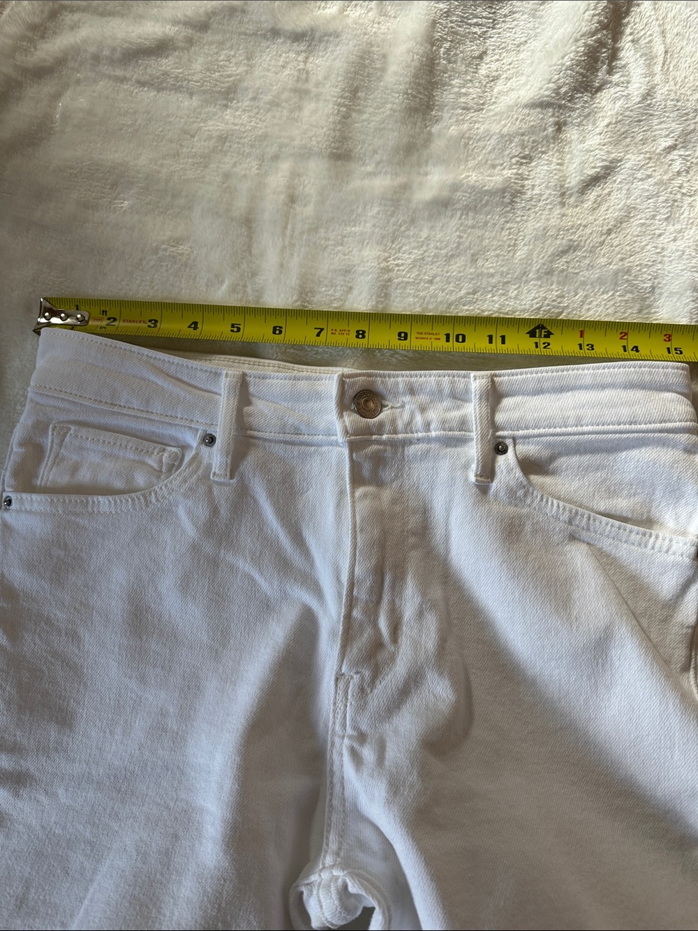 LEVIS Women’s White High-Rise Skinny Jeans Sz 29 Classic Comfy Feminine Stretch - Picture 10 of 12